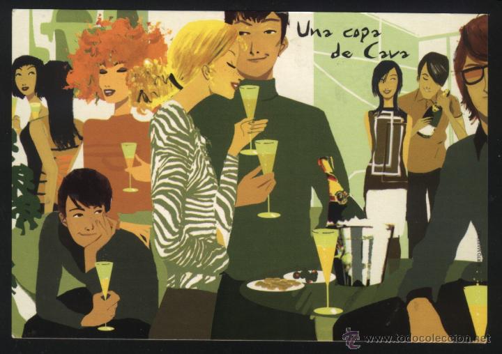 Postkarten: A-0364- POSTAL PUBLICITARIA DEL CAVA. UNA COPA DE CAVA.