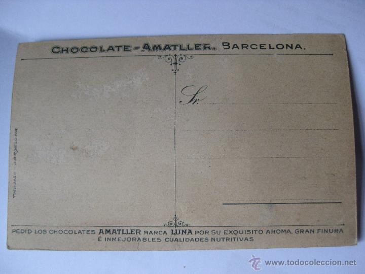 Postales: POSTAL PUBLICIDAD CHOCOLATE AMATLLER - Foto 2