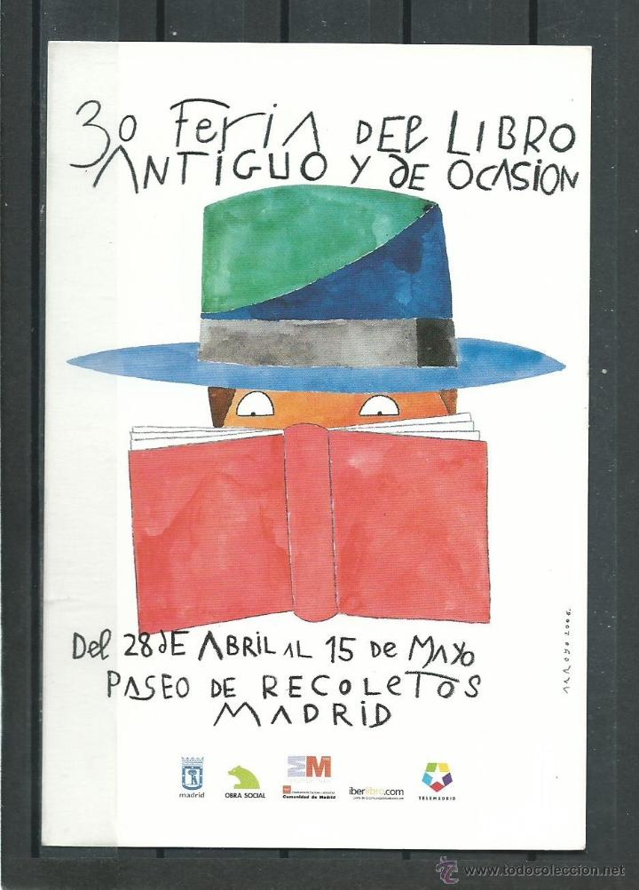 Postales: 6 POSTALES PUBLICITARIAS DE - LA FERIA DEL LIBRO EN MADRID SIN CIRCULAR - Foto 1