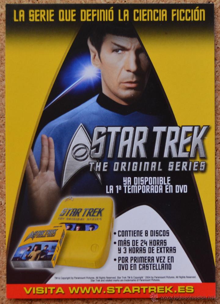 Postales: STAR TREK - THE ORIGINAL SERIES - POSTAL PUBLICIDAD DE LA SERIE EN DVD