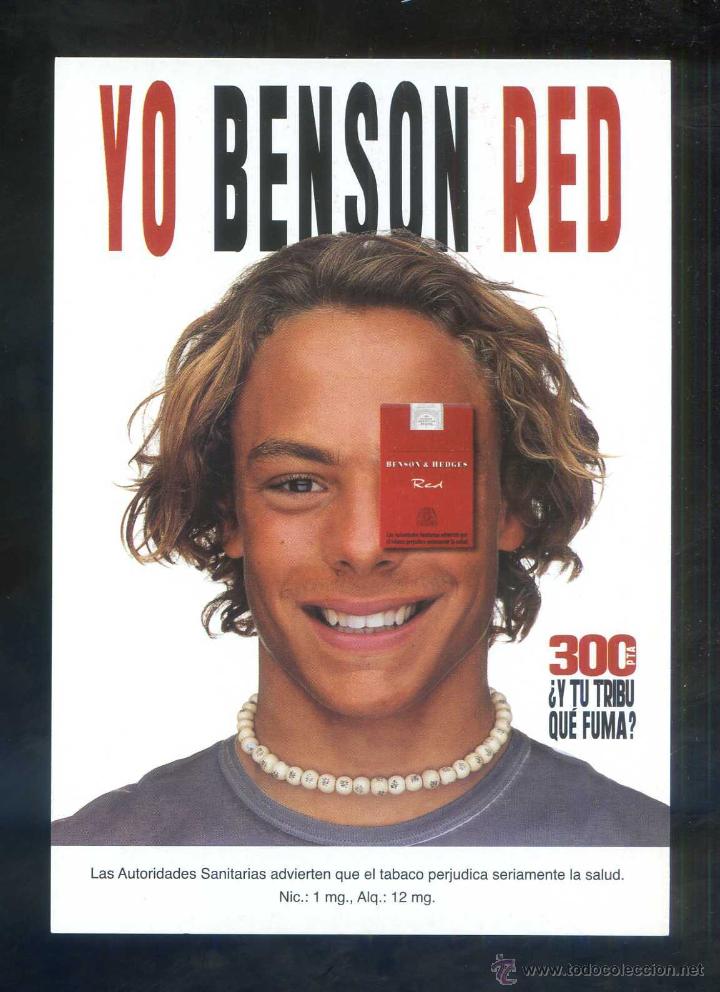 Postales: Tabaco. *Benson - Yo Benson Red. Yo Surfer* Nueva. - Foto 1