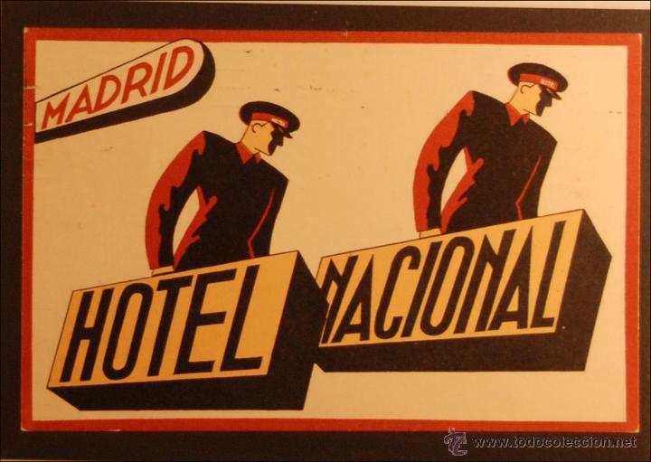 Postales: HOTEL NACIONAL - MADRID - ILUSTRADA SIN CIRCULAR Y DORSO DIVIDIDO