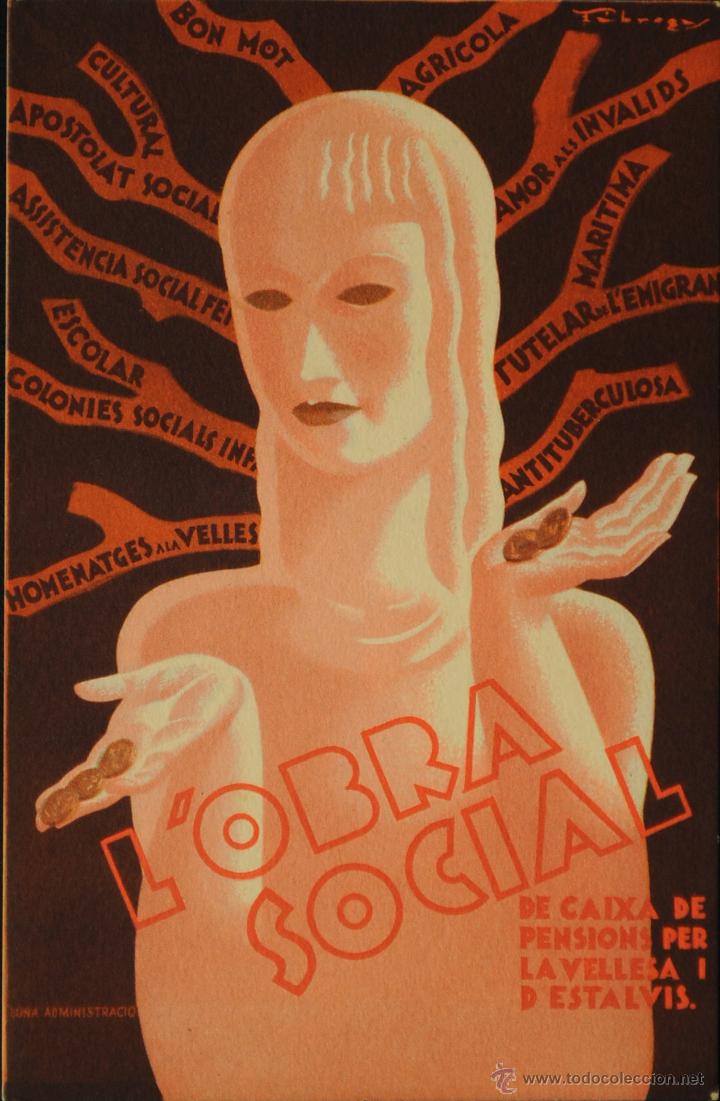 Cartes Postales: OBRA SOCIAL CAIXA DE PENSIONS - ILUSTRADA POR FABREGAS SIN CIRCULAR Y DORSO DIVIDIDO