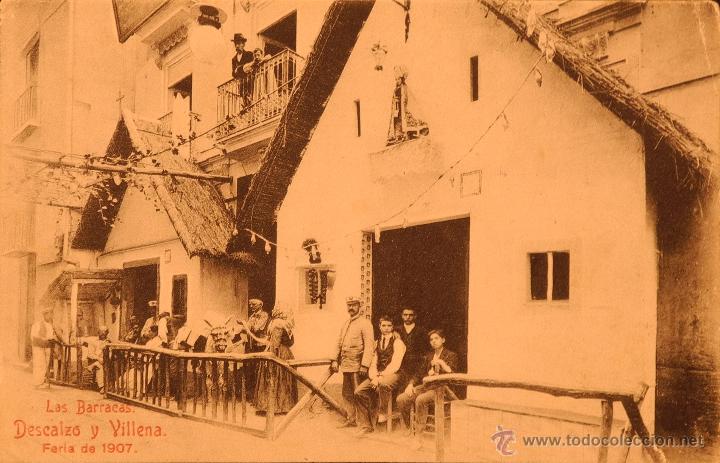 Cartes Postales: DESCALZO Y VILLENA FERIA DE 1907 - LAS BARRACAS - FOTOGRAFIA IMPRESA CIRCULADA Y DORSO DIVIDIDO