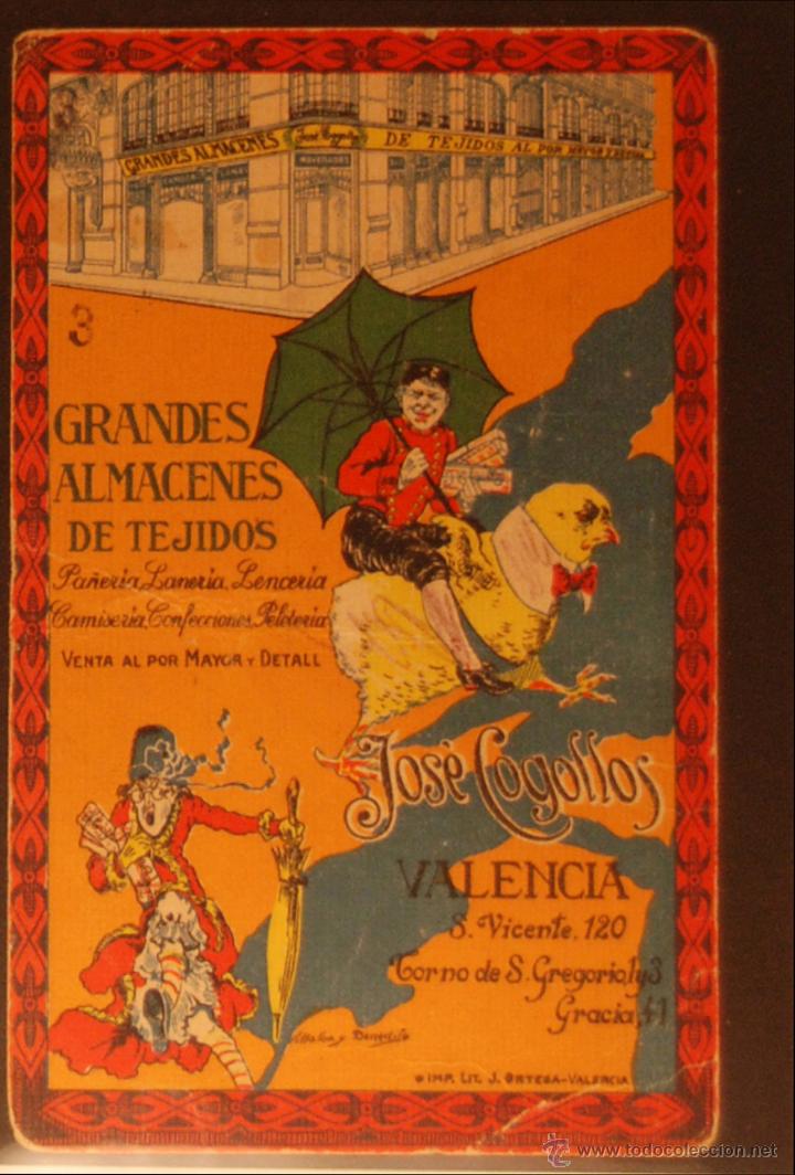 Cartes Postales: ALMACENES JOSE COGOLLOS - ILUSTRADA POR VILLALBA Y BENEDIT SIN CIRCULAR Y DORSO DIVIDIDO