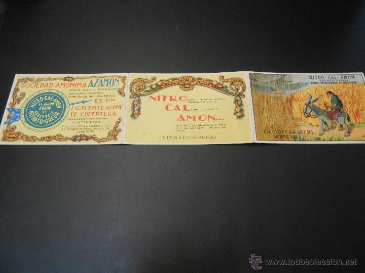 Cartes Postales: NITRO CAL AMON - RARO TRIPTICO PUBLICITARIO TAMA&Ntilde;O POSTAL ILUSTRADO POR VERCHER