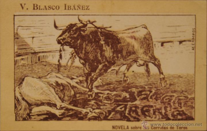 Postales: BLASCO IBAÑEZ-PUBLICIDAD NOVELA SANGRE Y ARENA ED. SEMPERE- ILUSTRADA SIN CIRCULAR Y DORSO DIVIDIDO