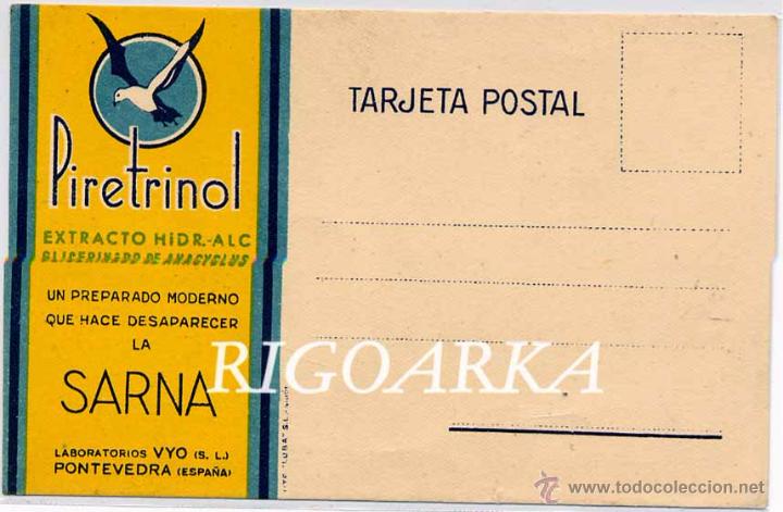 Postales: PIROTRINOL - LABORATORIOS VYO- PONTEVEDRA - Foto 1
