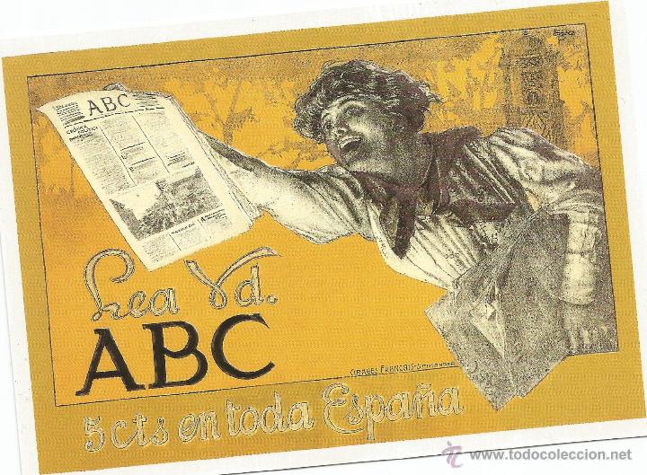 Postales: LEA UD. ABC, 5 CTS. EN TODA ESPA&Ntilde;A - Foto 1