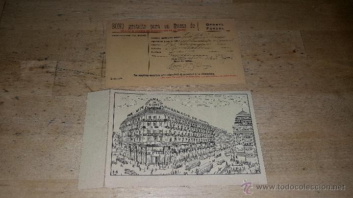 Postkarten: 2 postales de pedido de farmacia, jose sempere, opobyl, una escrita, a&ntilde;o de 1928