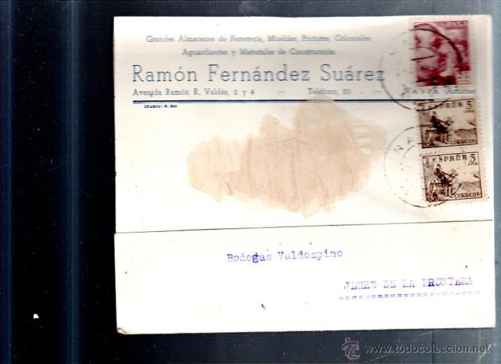 Postkarten: TARJETA POSTAL PUBLICITARIA. FERRETERIA, MUEBLES, CONSTRUCCION. RAMON FERNANDEZ SUAREZ. 1947