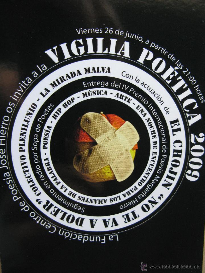 Postales: VIGILIA PO&Eacute;TICA 2009. - Foto 1