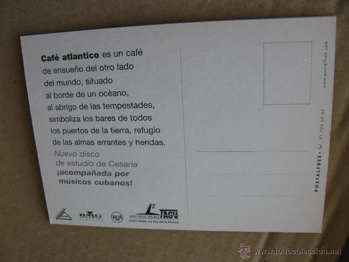 Postales: CESARIA EVORA. CAF&Eacute; ATLANTICO. - Foto 2
