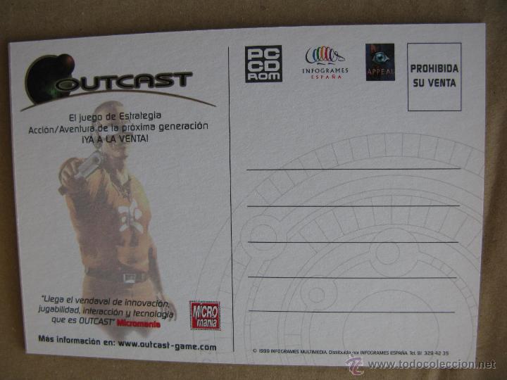 Postales: OUTCAST. GAME. MICROMANIA. - Foto 2