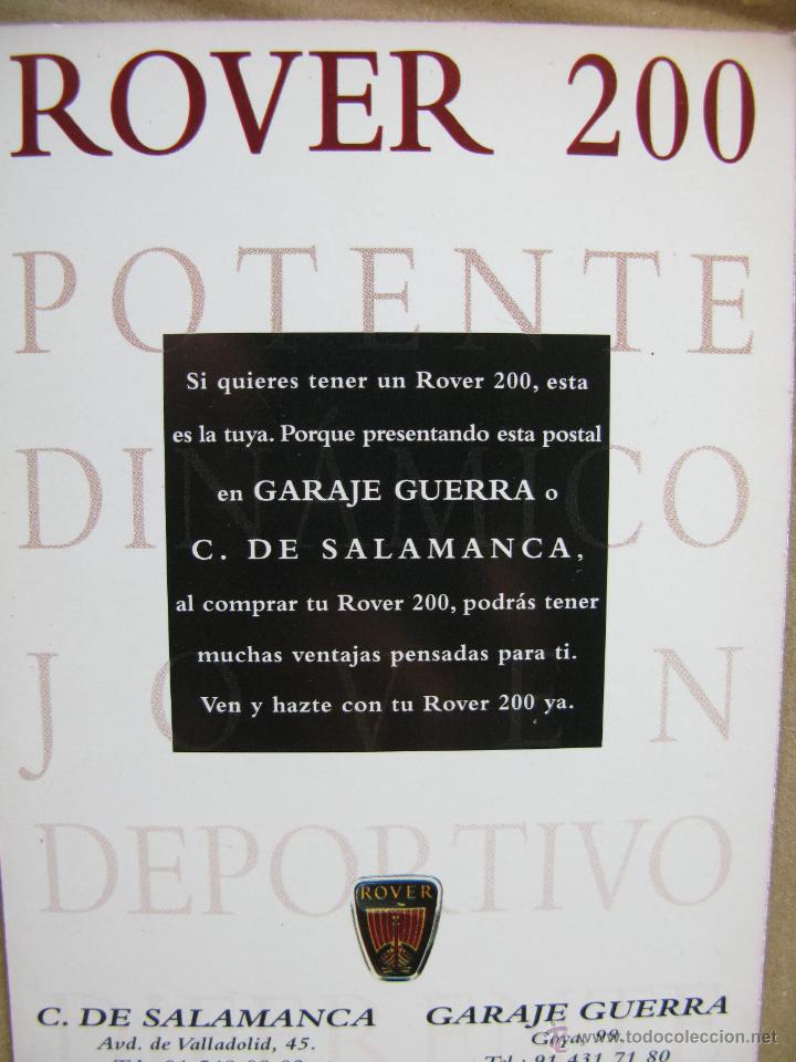 Postales: T&Uacute; TIENES CLASE. ROVER 200. - Foto 2