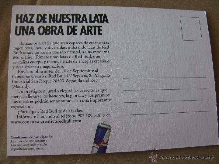 Postales: 1ER CONCURSO CREATIVO RED BULL. - Foto 2