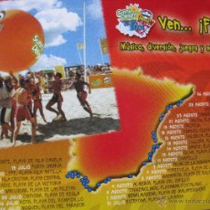 Postales: VEN... ¡FLIPARÁS! . SUNNY DELIGHT PRINGLES TOUR 2001. MÚSICA, DIVERSIÓN, JUEGOS Y MILES DE REGALOS.