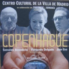 Postales: COPENHAGUE. DIRECCIÓN: ROMÁN CALLEJA. CENTRO CULTURAL DE LA VILLA DE MADRID. JUNIO 2003.