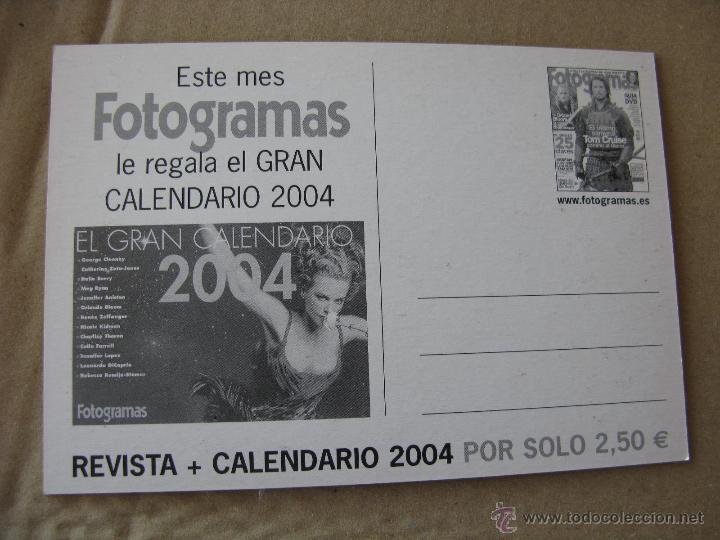 Postales: EL GRAN CALENDARIO 2004. FOTOGRAMAS. - Foto 2