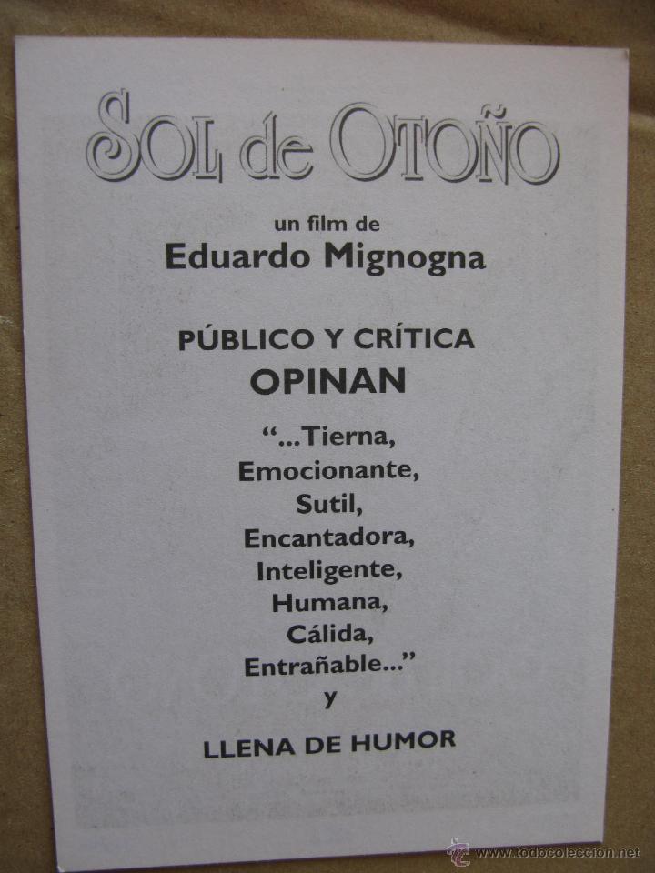 Postales: SOL DE OTO&Ntilde;O, DE EDUARDO MIGNOGNA. - Foto 2