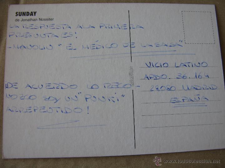 Postales: SUNDAY, UNA PELICULA DE JONATHAN NOSSITER. - Foto 2