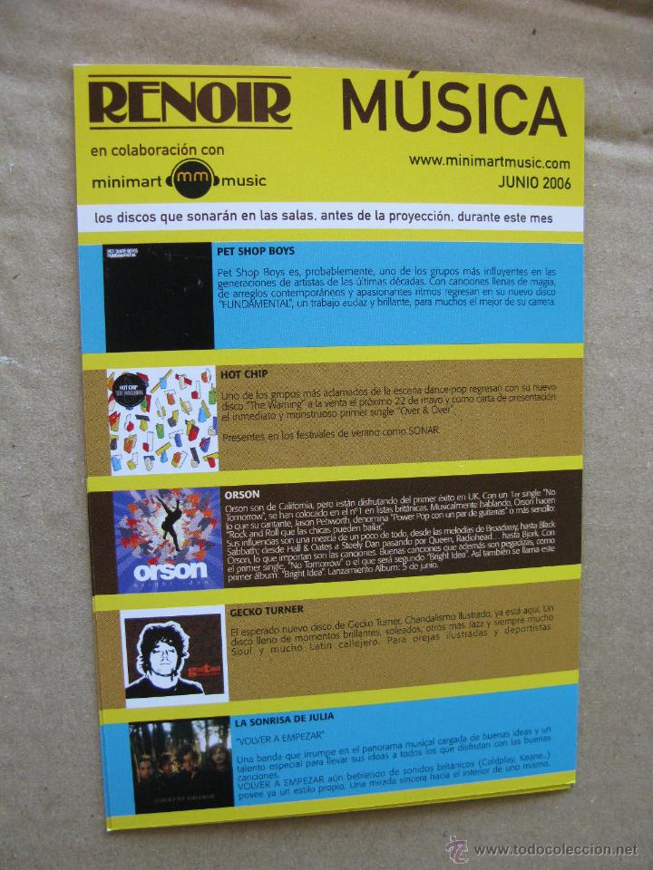 Postales: RENOIR. M&Uacute;SICA. JUNIO 2006. - Foto 2