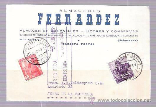 Postkarten: TARJETA POSTAL PUBLICITARIA. ALMACENES COLONIALES FERNANDEZ..