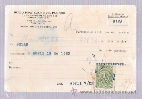 Cartoline: TARJETA POSTAL PUBLICITARIA. BANCO HIPOTECARIO DEL PACIFICO.