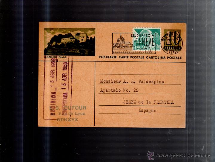 Cartoline: TARJETA POSTAL PUBLICITARIA. L.S.DUFOUR. GENOVA. 1953