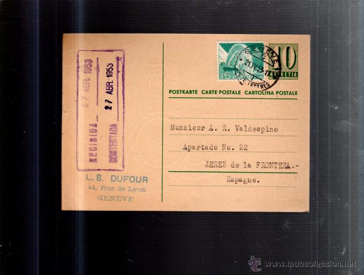 Postales: TARJETA POSTAL PUBLICITARIA. L.S.DUFOUR. GENOVA. 1953