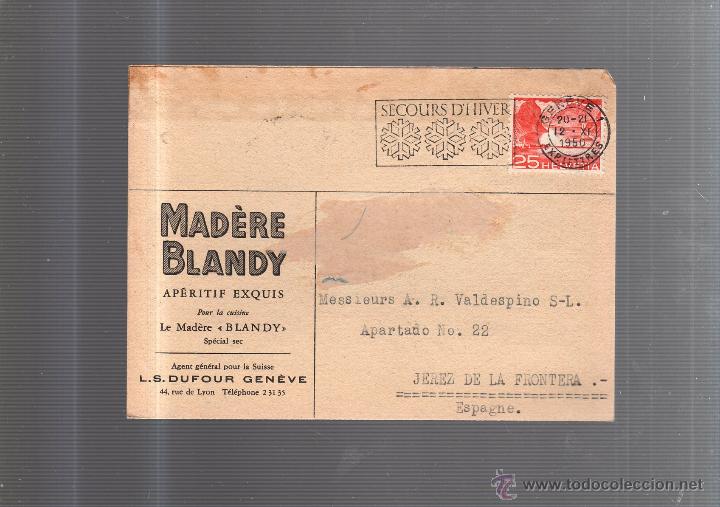 Postkarten: TARJETA POSTAL PUBLICITARIA. MADERE BLANDY. LA MADERA. 1950