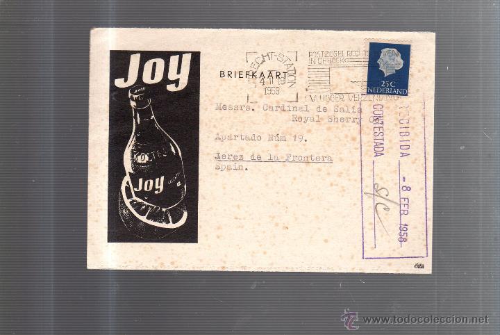 Postkarten: TARJETA POSTAL PUBLICITARIA. JOY. UTRECHT - STATION. 1958