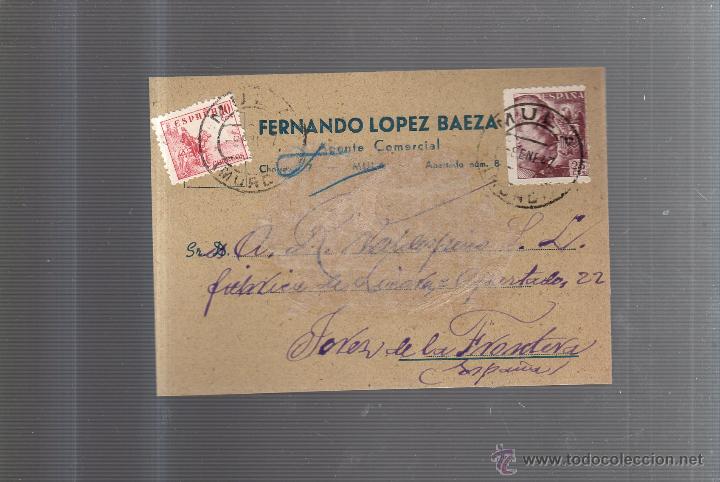 Postais: TARJETA POSTAL PUBLICITARIA. FERNANDO LOPEZ BAEZA. AGENTE COMERCIAL. 1947