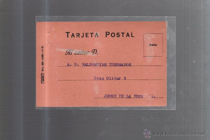Postais: TARJETA POSTAL PUBLICITARIA. COMPA&Ntilde;IA NACIONAL DEL FERROCARRIL DEL OESTE. 1941