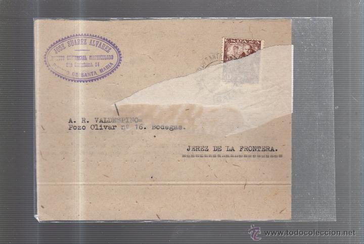 Cartoline: TARJETA POSTAL PUBLICITARIA. JOSE SUAREZ ALVAREZ. AGENTE COMERCIAL. EL PUERTO DE SANTA MARIA. 1951