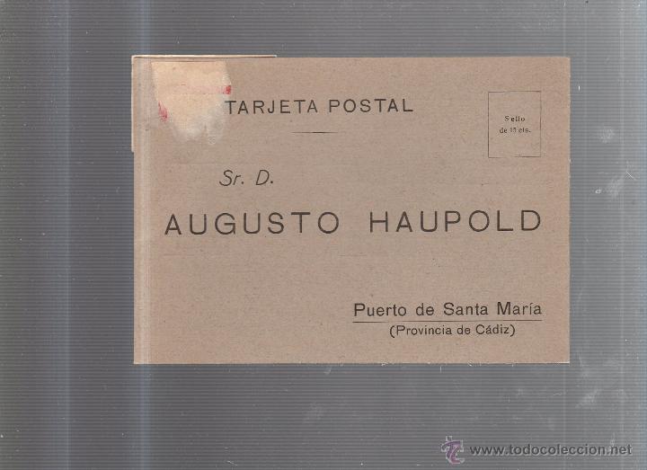 Postcards: TARJETA POSTAL PUBLICITARIA. AUGUSTO HAUPOLD. PUERTO DE SANTA MARIA. CADIZ.