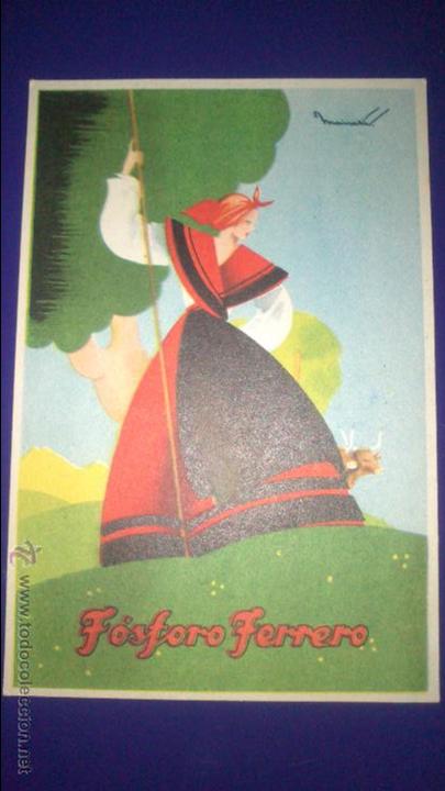 Postales: POSTAL PUBLICIDAD FOSFORO FERRERO, GALICIA,, ILUSTRADOR MAIRATA, A&Ntilde;OS 50