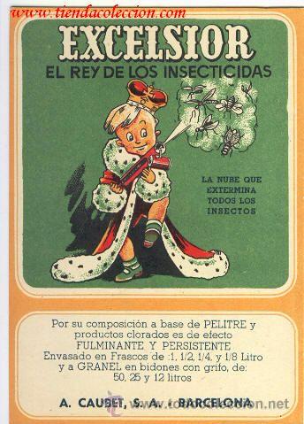 Postales: EXCELSIOR EL REY DE LOS INSECTICIDAS - Foto 1