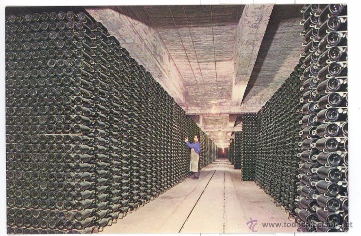 Postales: CAVAS CODORNIU- BOTELLAS ENVEJECIENDO - Foto 1