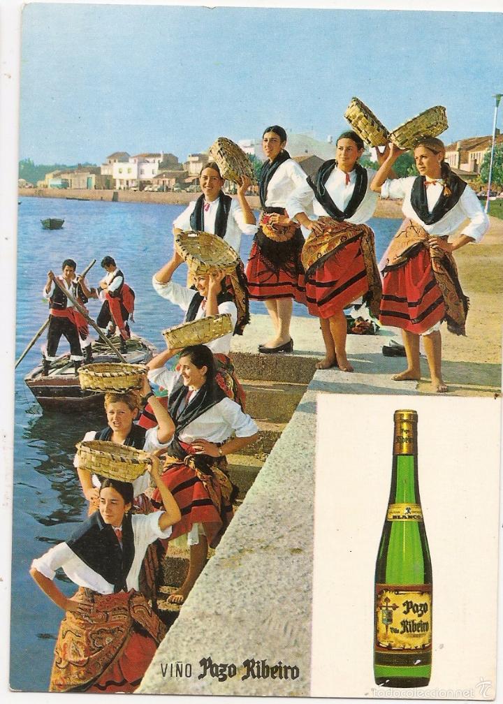 Postales: Vino Pazo del Ribeiro. Postal publicitaria - Foto 1