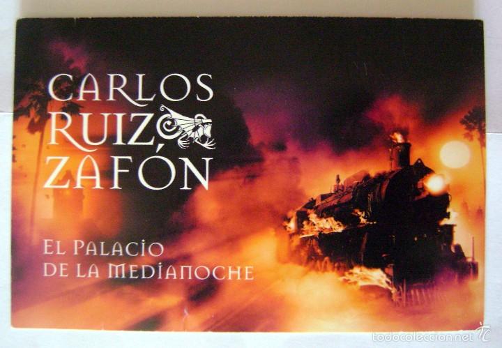 Postales: POSTAL PUBLICIDAD LIBRO EL PALACIO DE LA MEDIANOCHE. CARLOS RUIZ ZAFON. ED. PLANETA