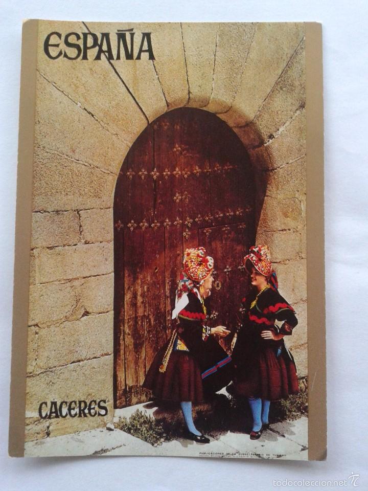 Postais: POSTAL -- ESPA&Ntilde;A - CACERES - CARTELES TURISTICOS DE ESPA&Ntilde;A -- SIN USO --