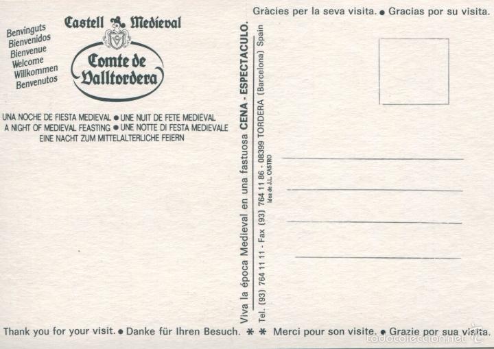Postales: Postal castell medieval - comte de valltordera, barcelona - Foto 2