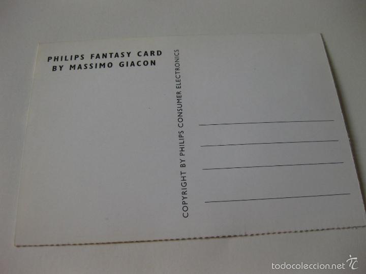 Postales: 4 POSTALES DE PHILIPS FANTASY CARD BY MASSIMO GIACON DEL ESPACIO - Foto 2