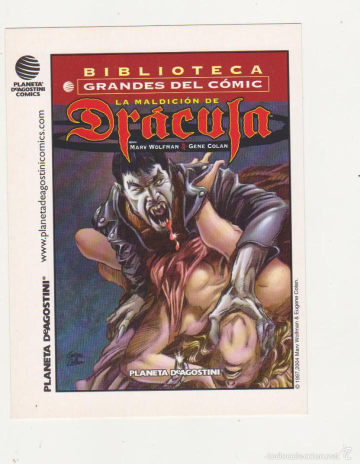 Postales: Tarjeta Postal de Planeta  de Agostini.  La Maldici&oacute;n de Dr&aacute;cula. - Foto 1