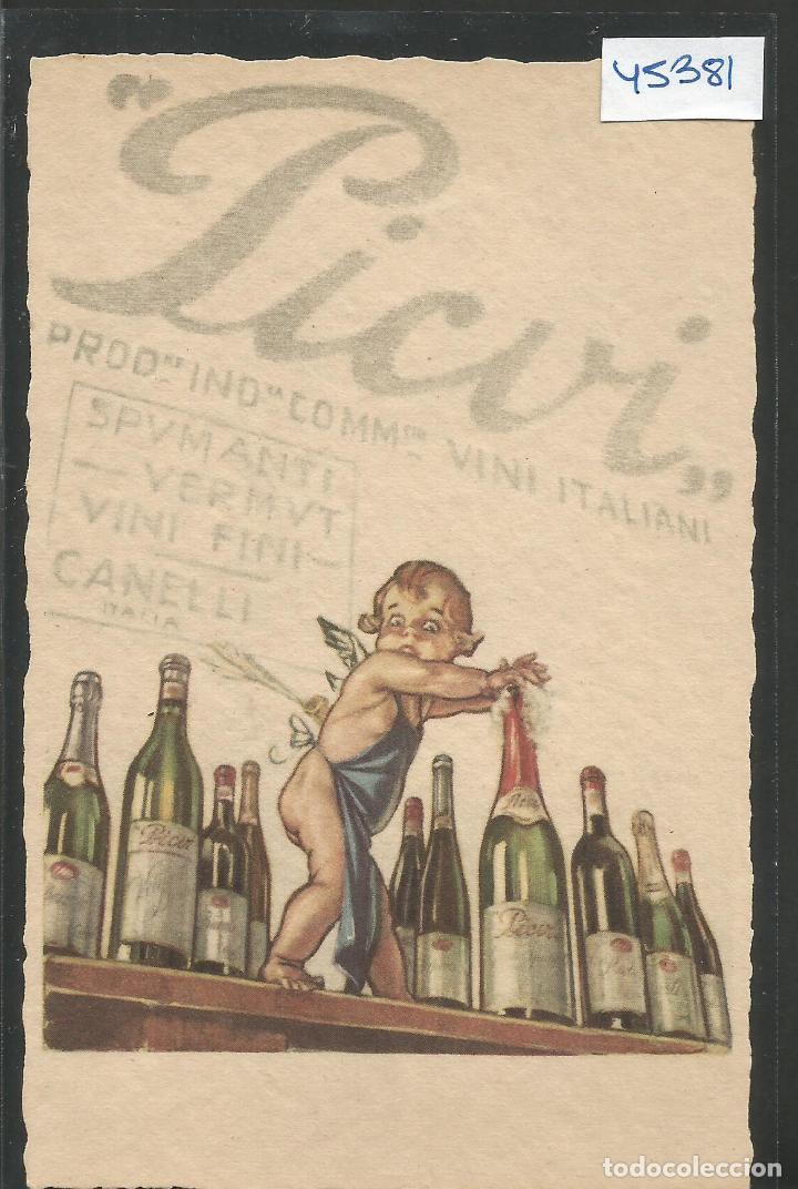 Postkarten: POSTAL PUBLICITARIA PICVI- PUGNI Y COPPO BERGAMO MILANO CANELLI  - VER REVERSO - (45.381)