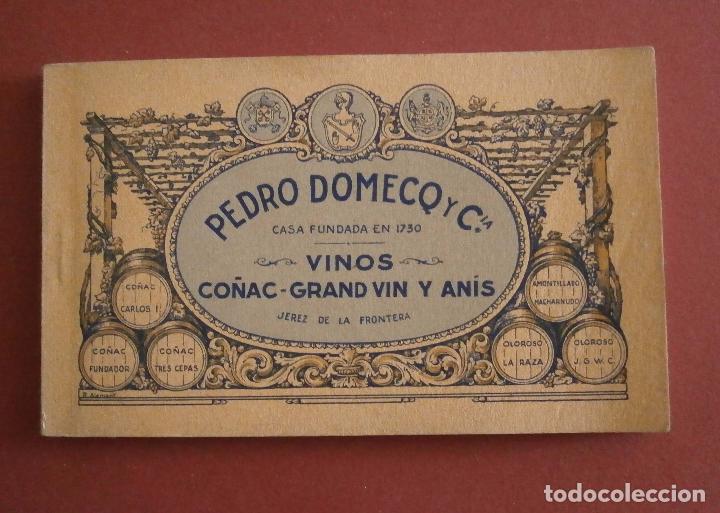 Postcards: Pedro Domecq y C&ordm;. Vinos. Co&ntilde;ac. Grand Vin y Anis. Bloc de 20 postales de las Bodegas