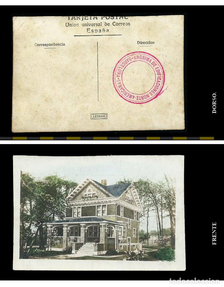 Postales: Postal. Anonima de Edificaciones Norte-Americanas. Barcelona. - Foto 1
