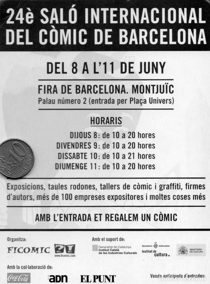 Postales: PUBLICIDAD SALON COMIC BARCELONA - Foto 2