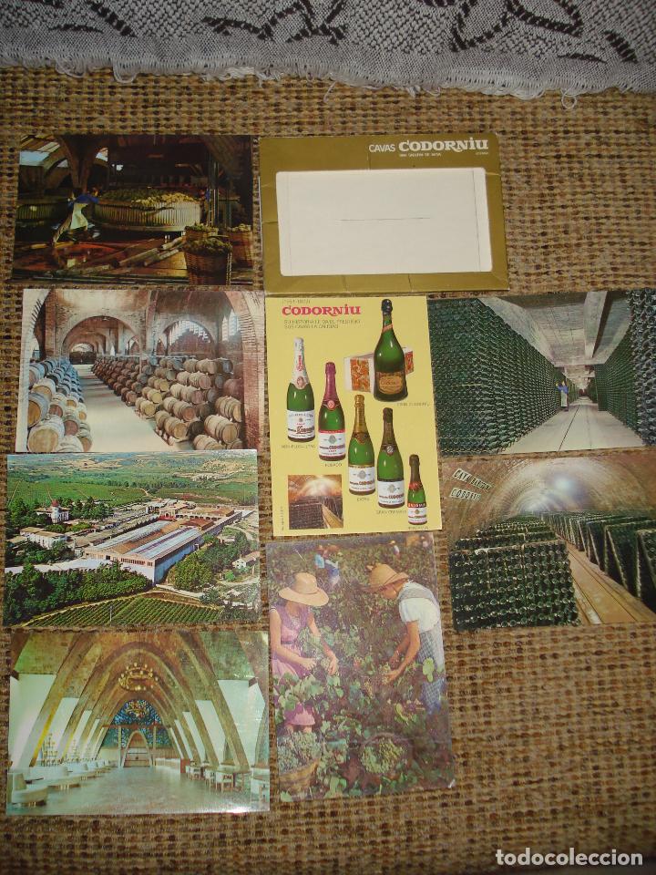 Postales: LOTE DE 8 POSTALES DE CAVA CODORNIU 1971 - Foto 2